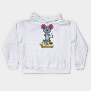 Mouse at Yoga Fitness Kids Hoodie